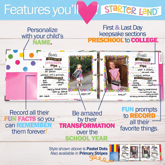 Starter Land™ School Days Memory Book ( Boys )