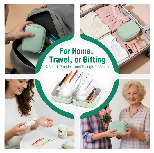 14-Pouch Portable Pill Organizer